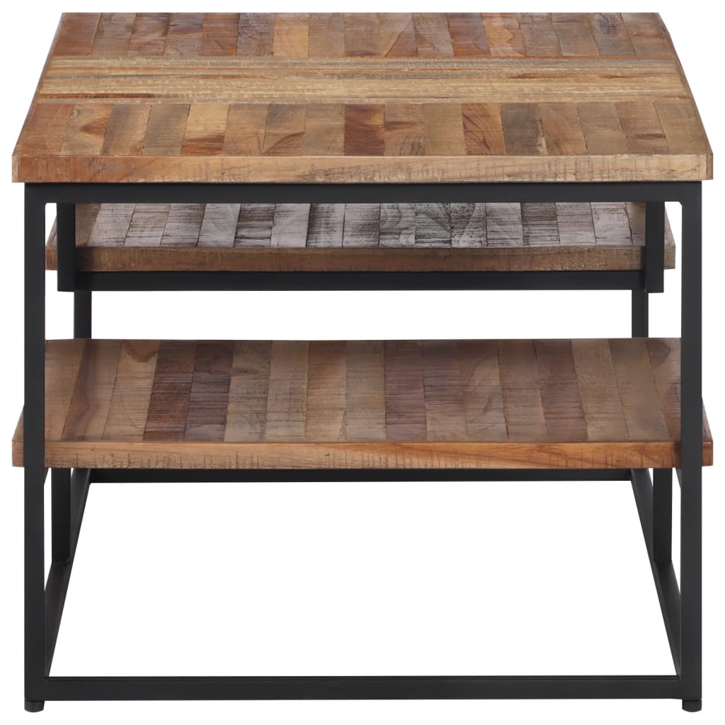 vidaXL Salontafel 90x50x39 cm massief gerecycled teakhout