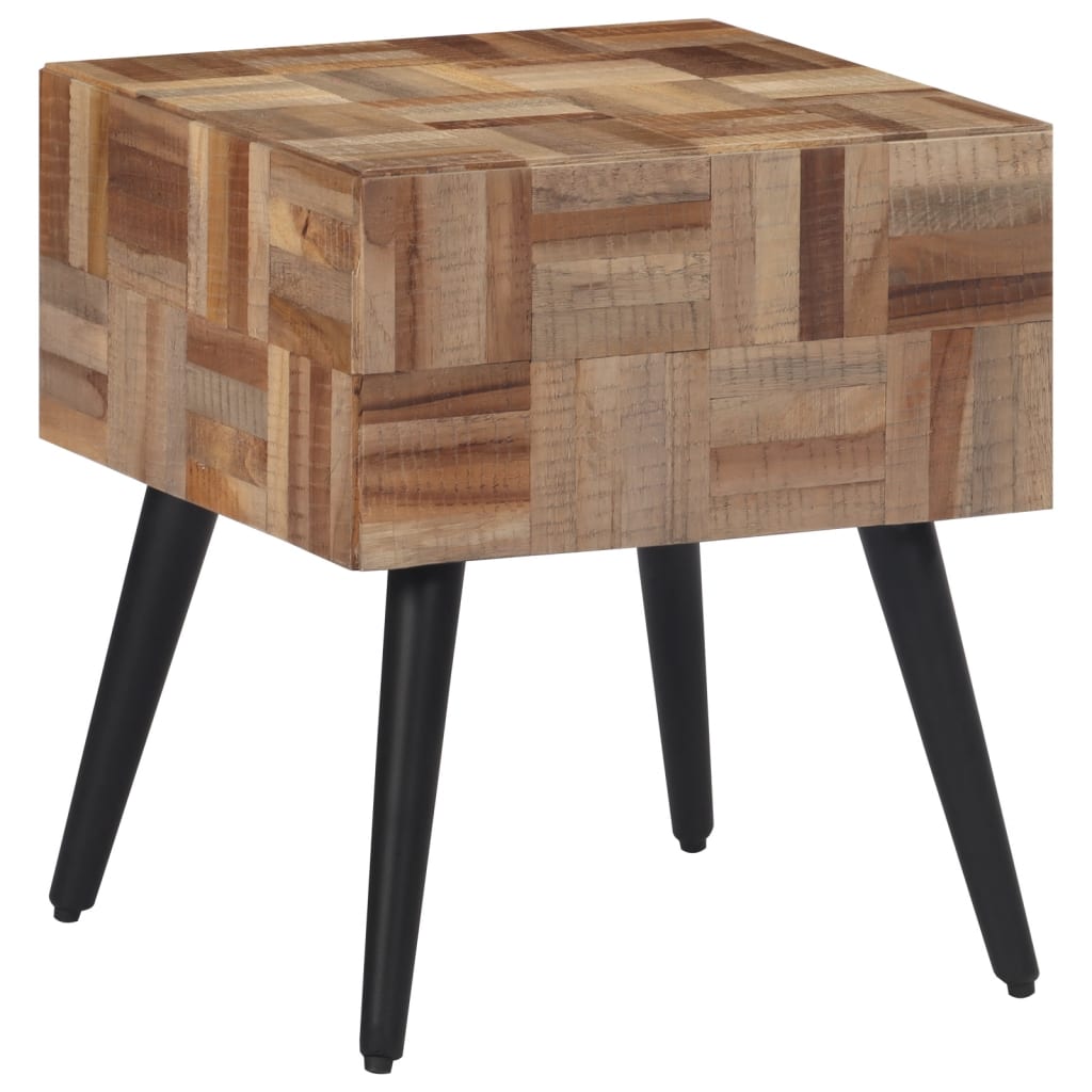 vidaXL Wandtafel 110x34x80 cm massief gerecycled teakhout