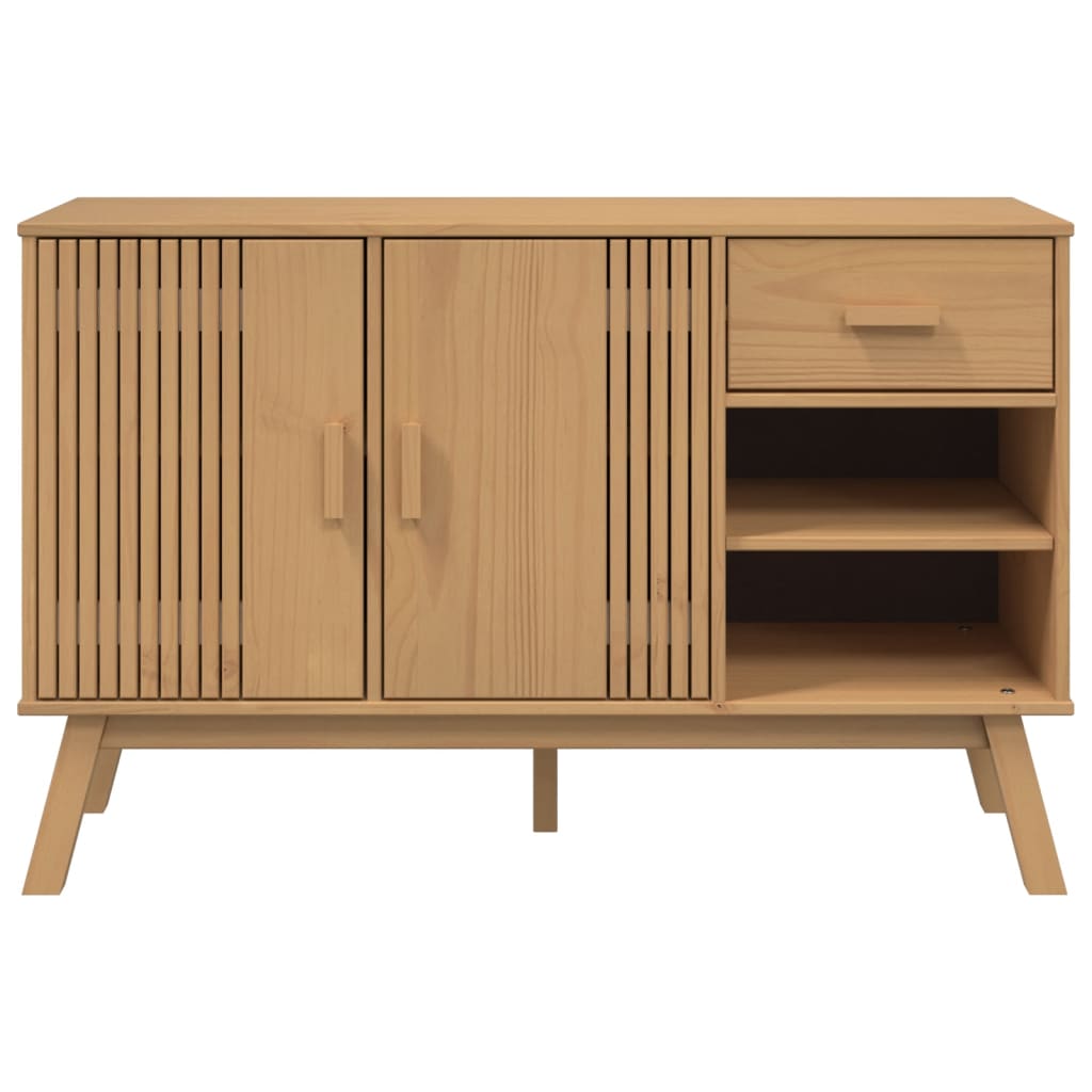 vidaXL Sideboard OLDEN 114x43x73.5 cm Solid Pine Brown