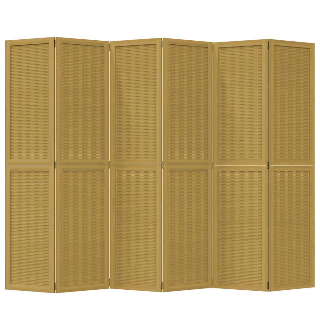 vidaXL Kamerscherm met 3 panelen massief paulowniahout bruin