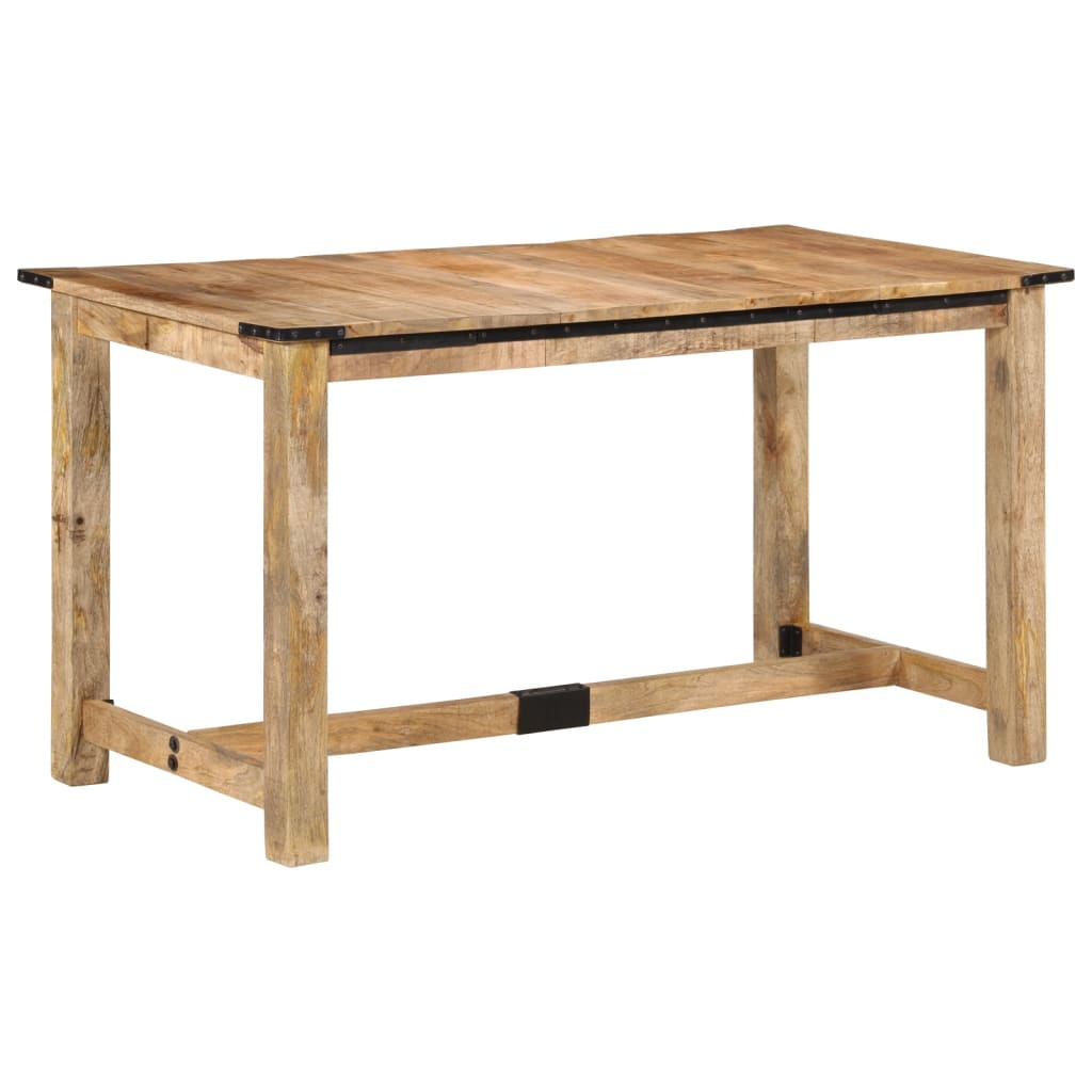 vidaXL Dining Table 140x70x75 cm Solid Mango Wood