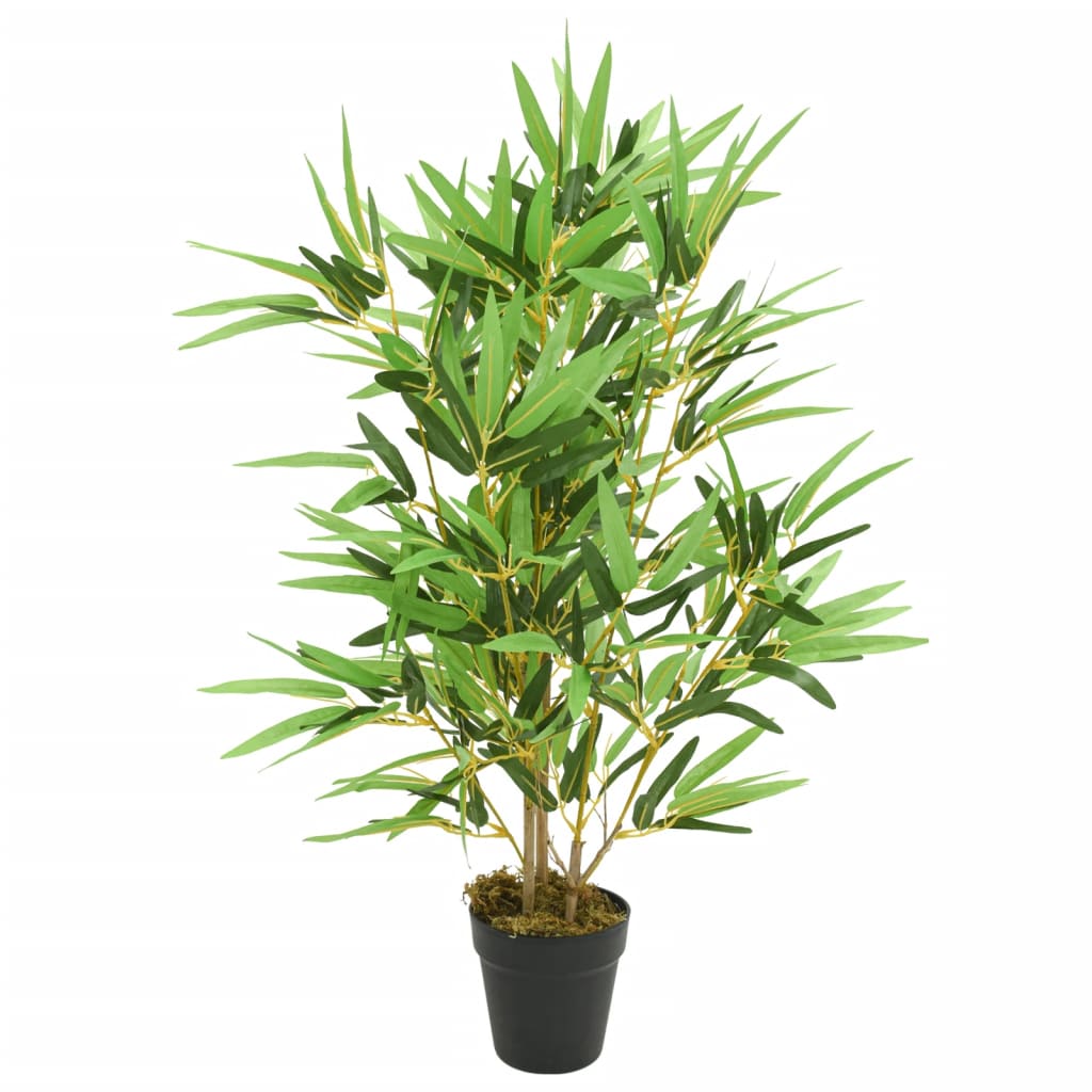 vidaXL Artificial Bamboo Plant 368 Leaves 80 cm Green