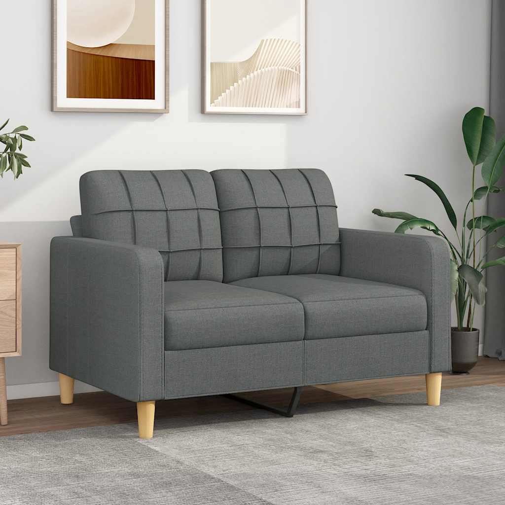 vidaXL Fauteuil 60 cm stof lichtgrijs