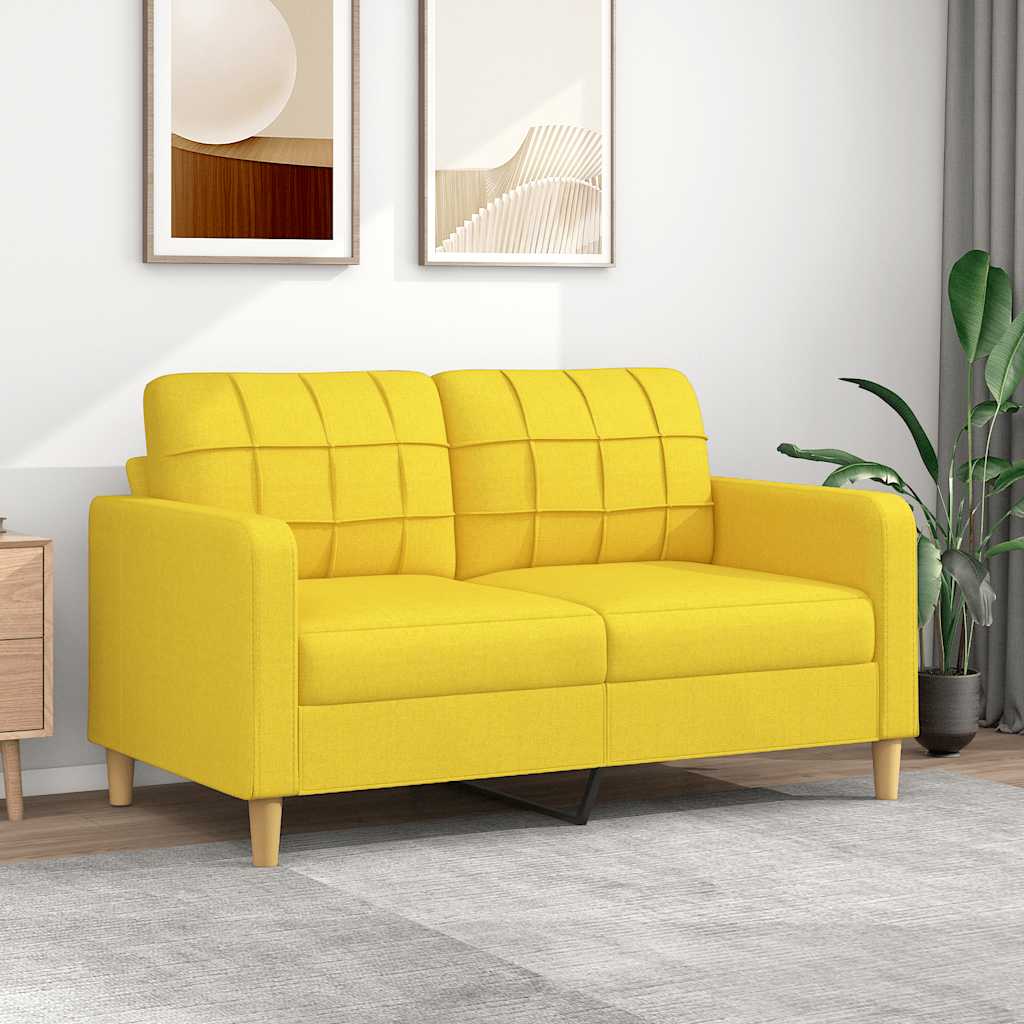 vidaXL Fauteuil 60 cm stof lichtgrijs