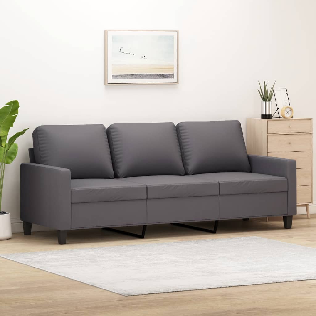 vidaXL Fauteuil 60 cm kunstleer zwart