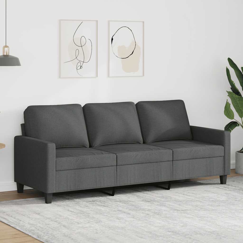 vidaXL Armchair 60 cm fabric light grey