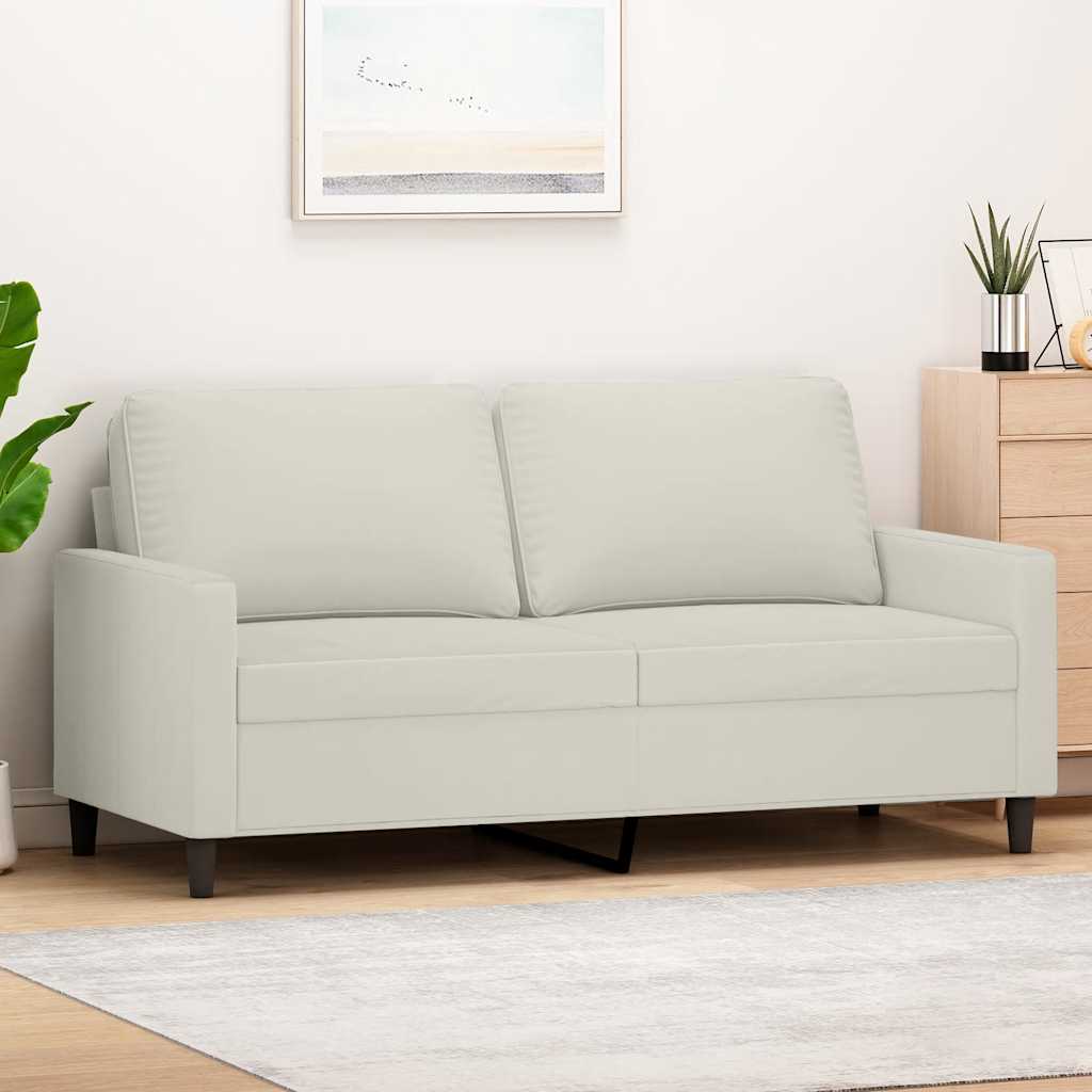 vidaXL Armchair 60 cm velvet light grey