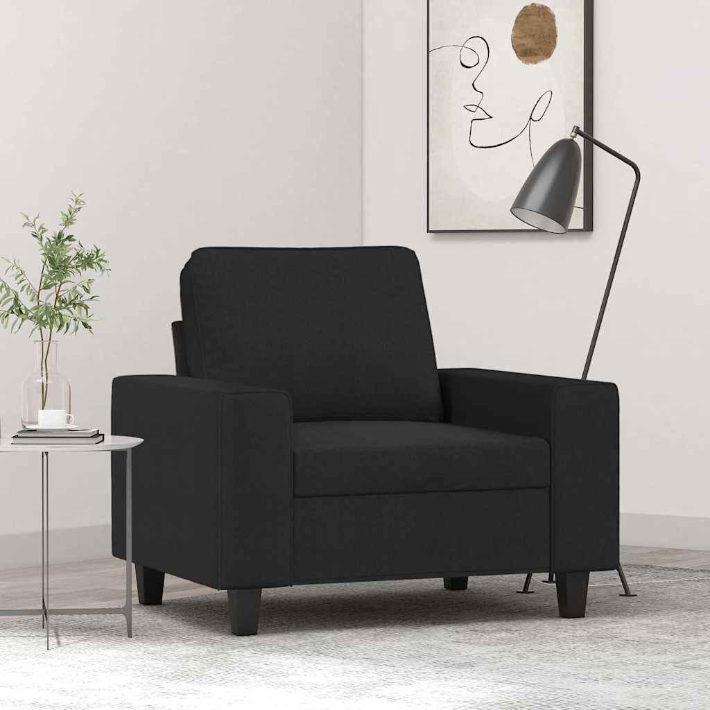 vidaXL Fauteuil 60 cm stof lichtgrijs