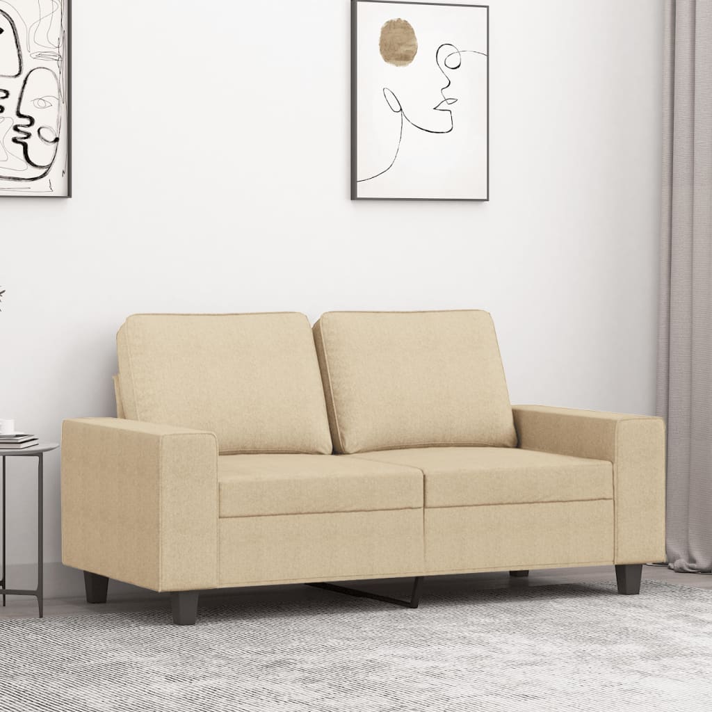 vidaXL Fauteuil 60 cm stof lichtgrijs