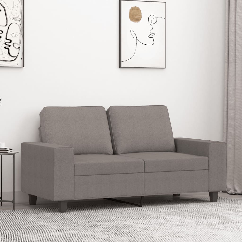 vidaXL Fauteuil 60 cm stof lichtgrijs