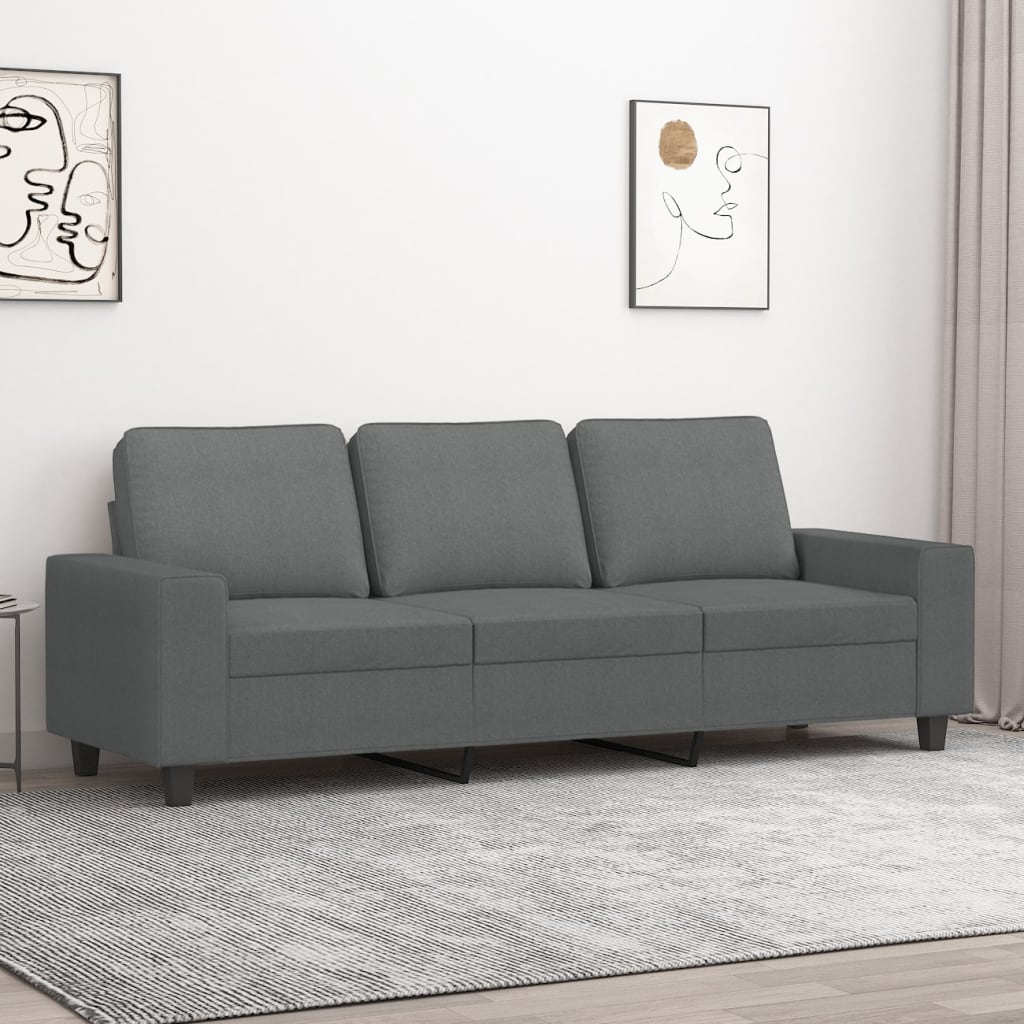 vidaXL Fauteuil 60 cm stof lichtgrijs