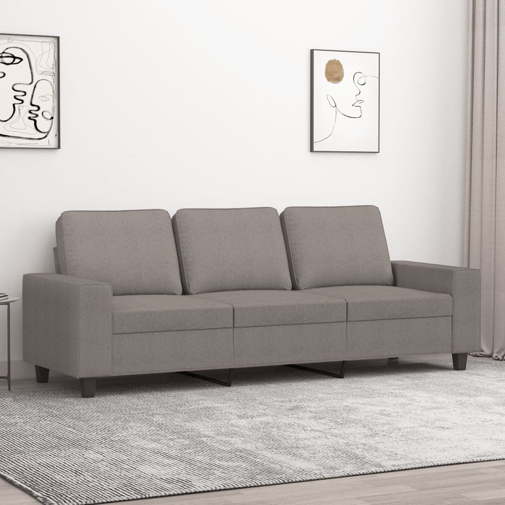 vidaXL Fauteuil 60 cm stof lichtgrijs