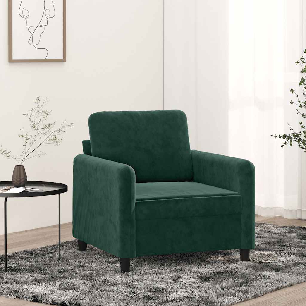 vidaXL Fauteuil 60 cm fluweel lichtgrijs