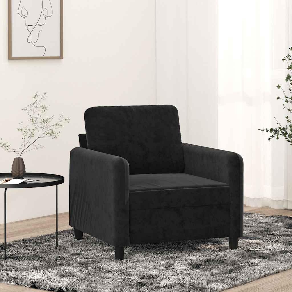 vidaXL Fauteuil 60 cm fluweel lichtgrijs