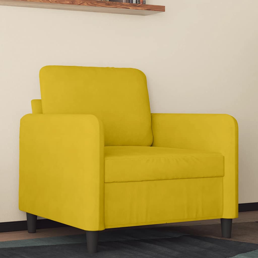 vidaXL Fauteuil 60 cm fluweel lichtgrijs