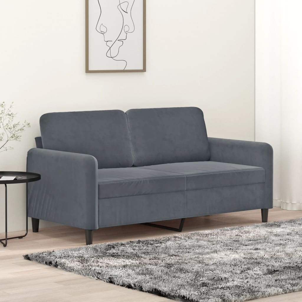vidaXL Fauteuil 60 cm fluweel lichtgrijs