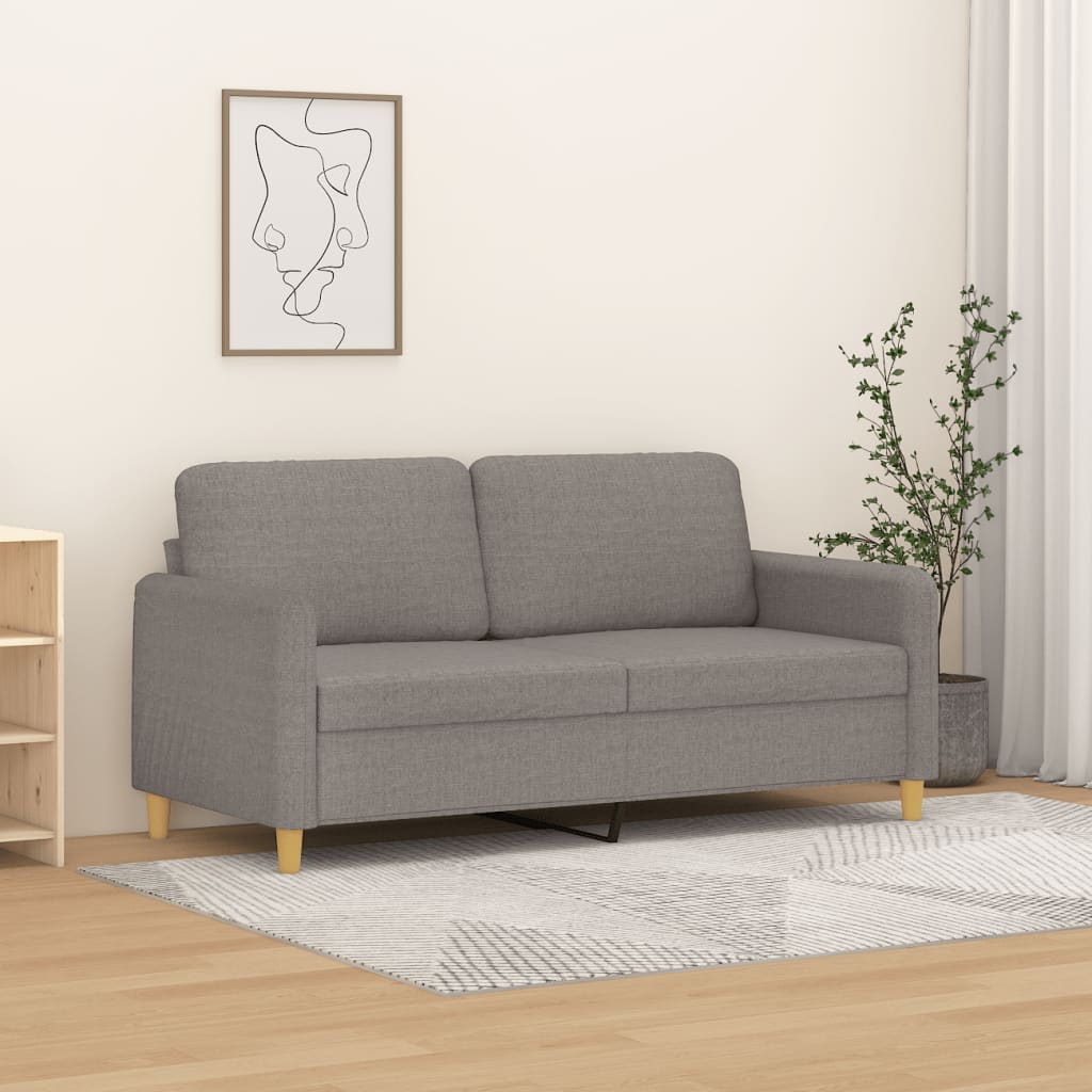 vidaXL Fauteuil 60 cm stof lichtgrijs
