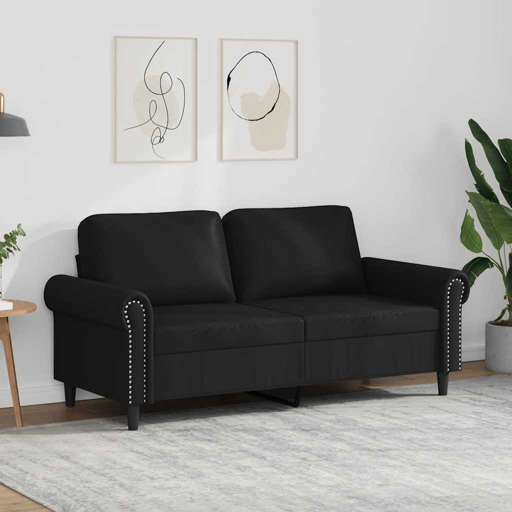 vidaXL Fauteuil 60 cm kunstleer zwart