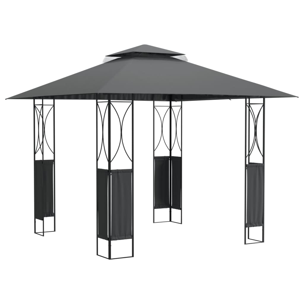 vidaXL Gazebo with Roof 300x300x270 cm Steel Anthracite