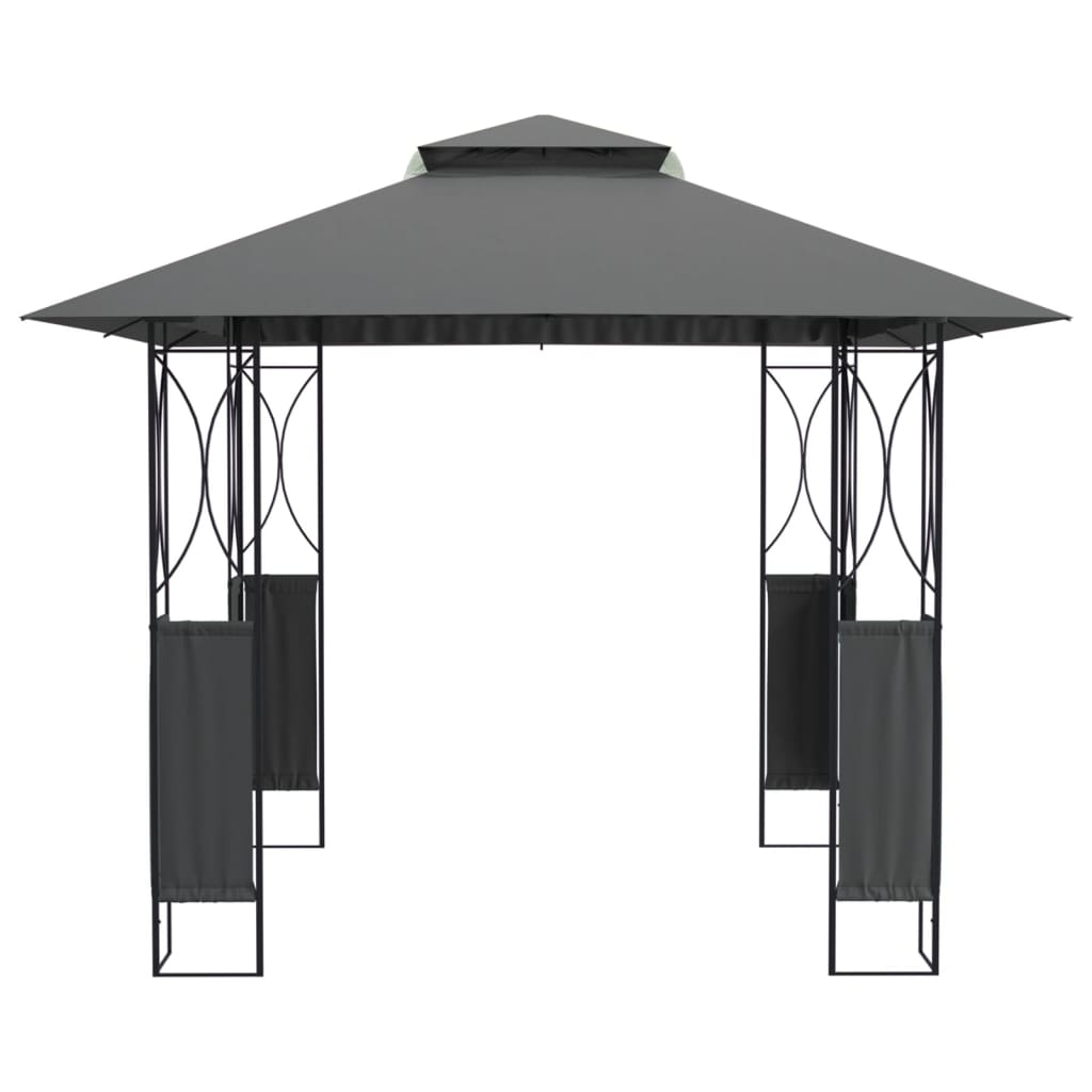 vidaXL Gazebo with Roof 300x300x270 cm Steel Anthracite