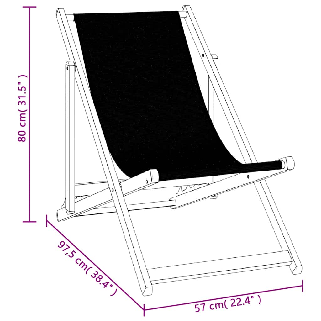 vidaXL Strandstoelen inklapbaar 2 st aluminium en textileen grijs