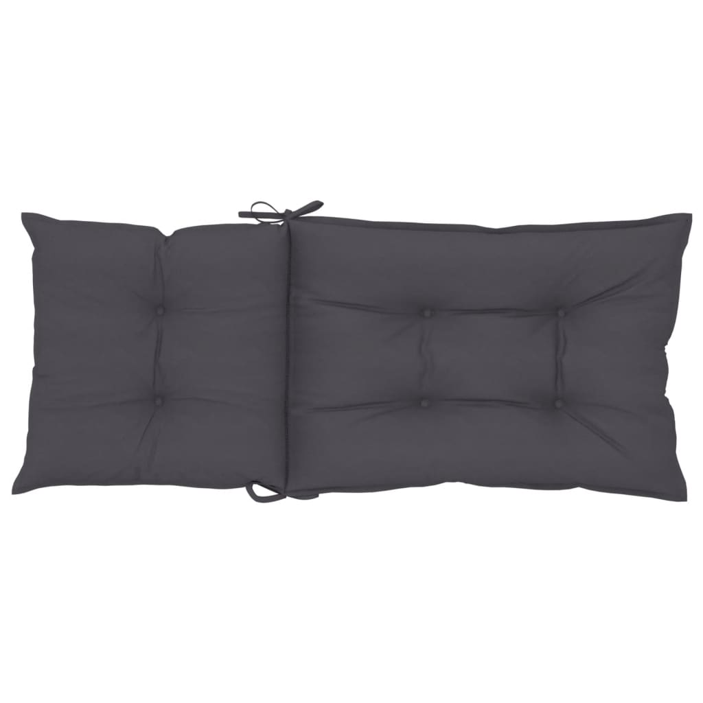 vidaXL Tuinstoelkussens 6 st hoge rug 120x50x7 cm stof antracietkleur