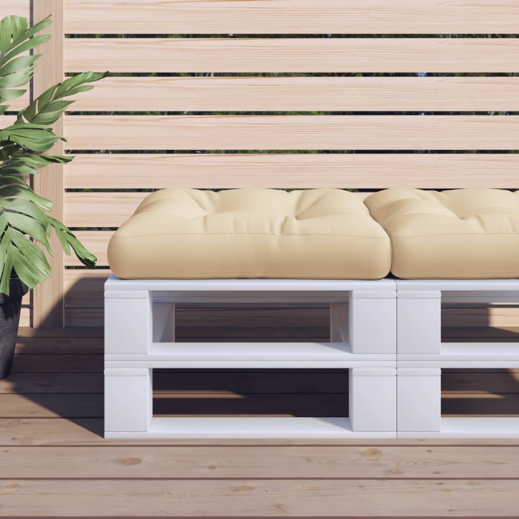 vidaXL Palletkussen 50x50x12 cm stof antracietkleurig