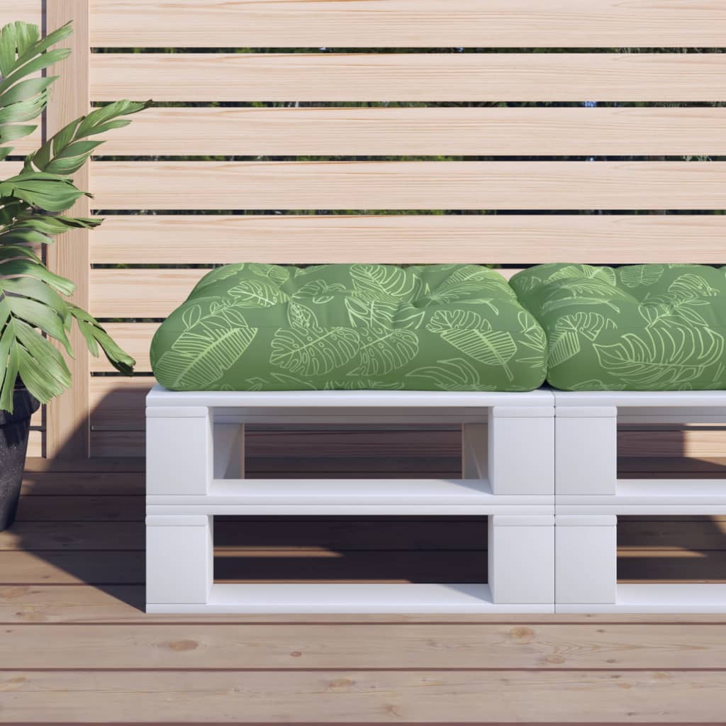 vidaXL Palletkussen 50x50x12 cm stof antracietkleurig
