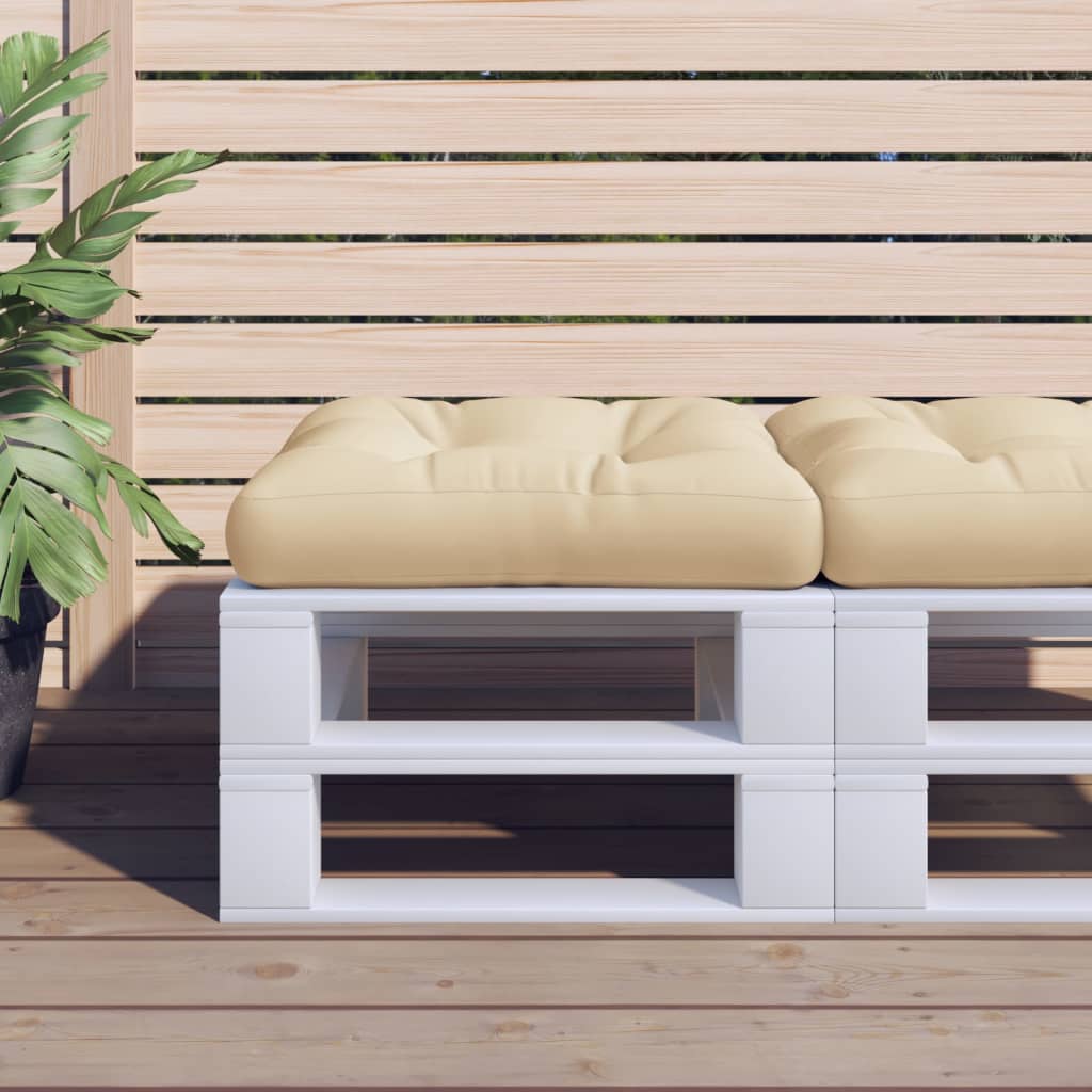 vidaXL Palletkussen 50x50x12 cm stof antracietkleurig