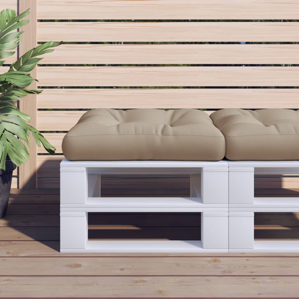vidaXL Palletkussen 50x50x12 cm stof antracietkleurig
