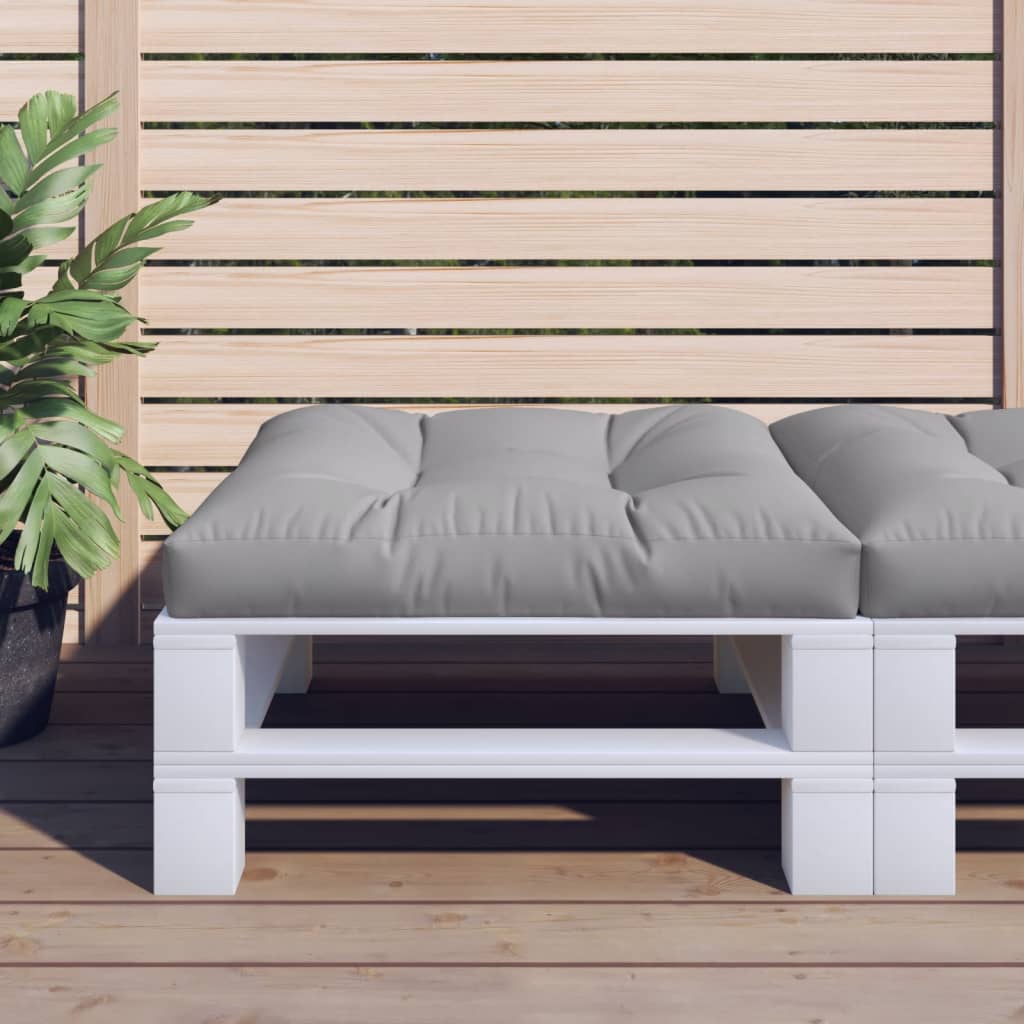 vidaXL Palletkussen 50x50x12 cm stof antracietkleurig