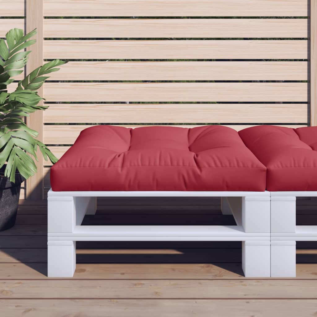 vidaXL Palletkussen 50x50x12 cm stof antracietkleurig