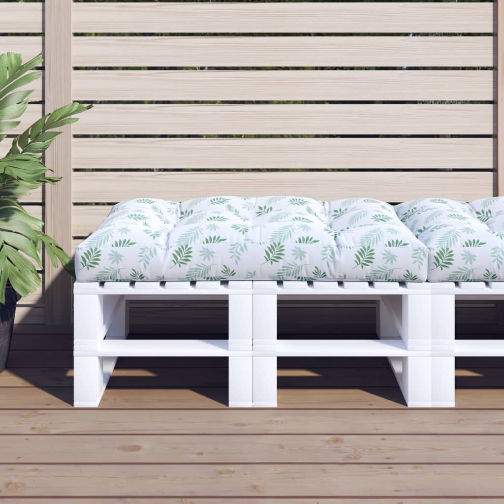 vidaXL Palletkussen 50x50x12 cm stof antracietkleurig