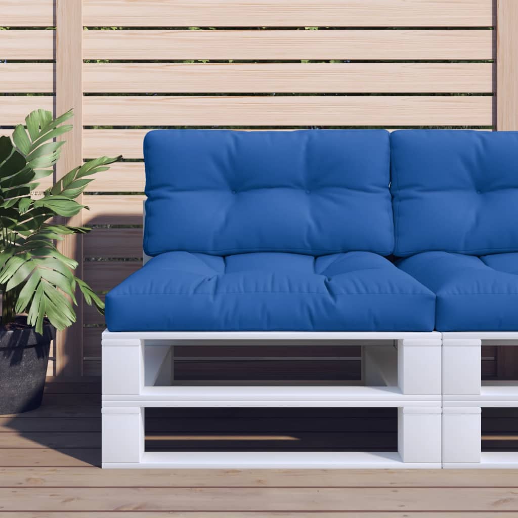 vidaXL Palletkussen 50x40x12 cm stof antracietkleurig