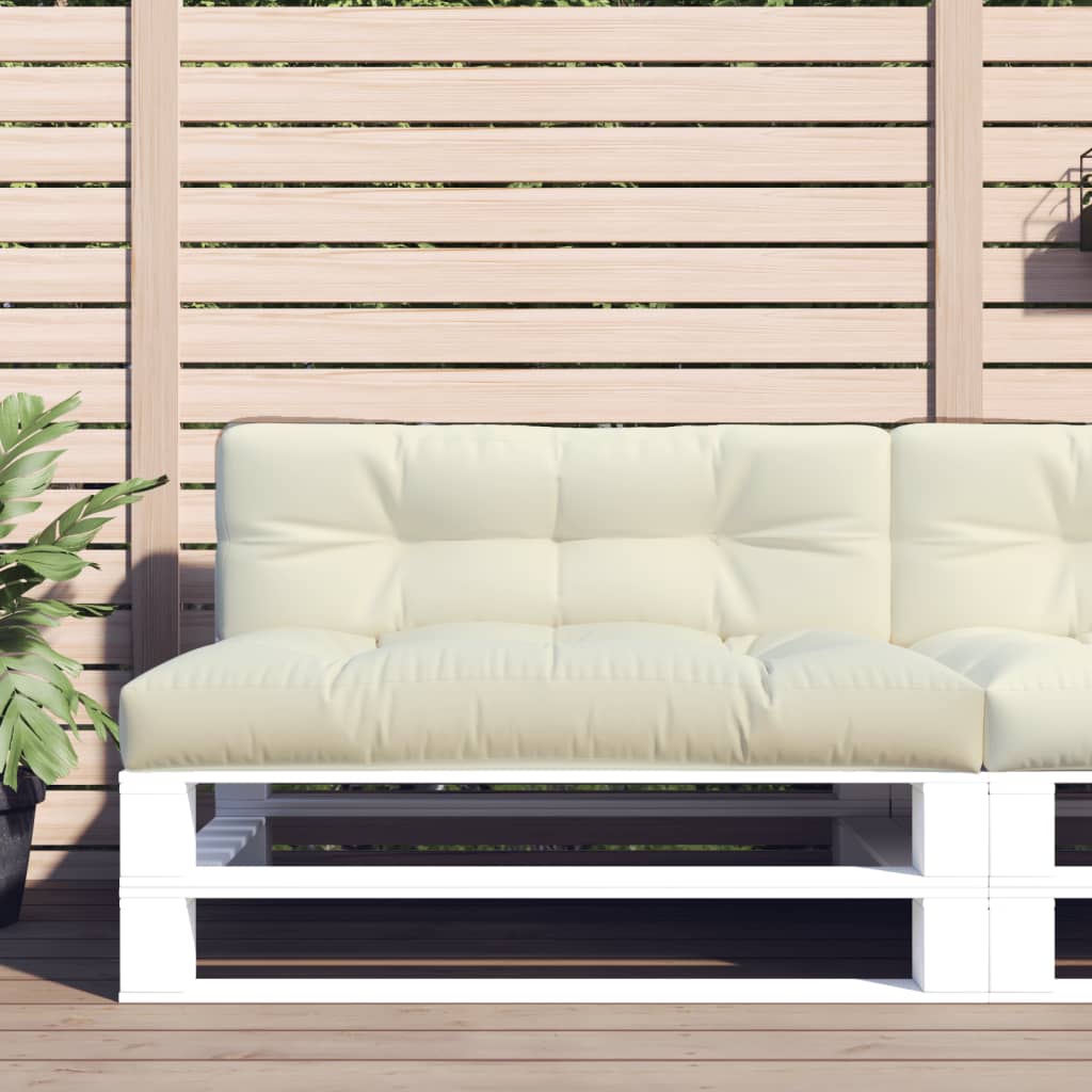 vidaXL Palletkussen 50x40x12 cm stof antracietkleurig