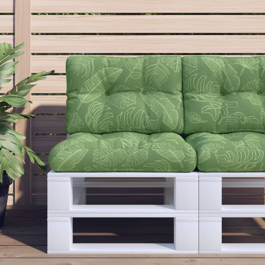 vidaXL Palletkussens 2 st stof antracietkleurig
