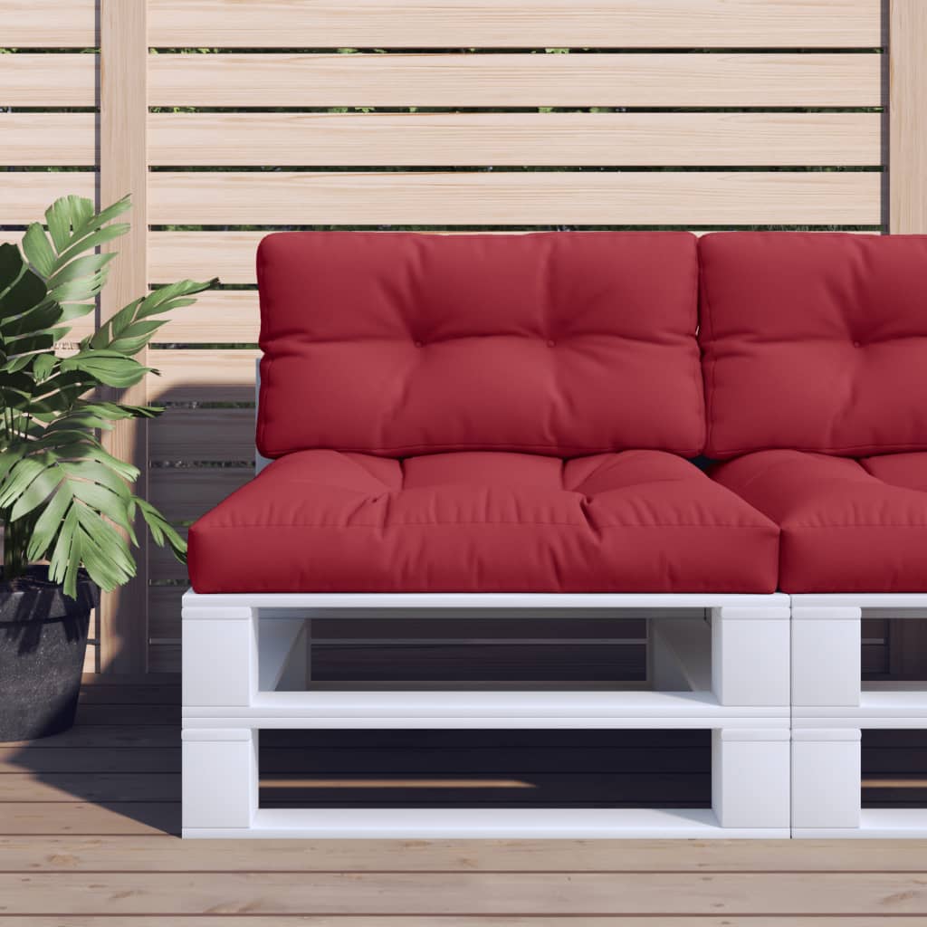 vidaXL Palletkussens 2 st stof antracietkleurig