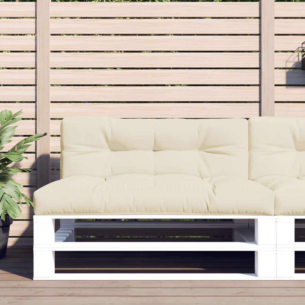vidaXL Palletkussens 2 st stof antracietkleurig