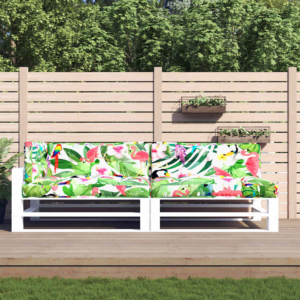vidaXL Pallet Cushions 5 pcs fabric anthracite