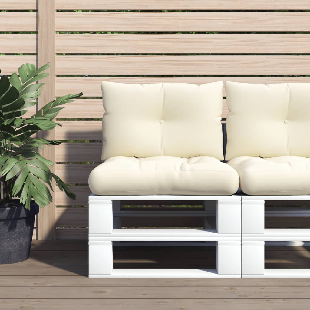 vidaXL Pallet Cushions 2 pcs Fabric Anthracite