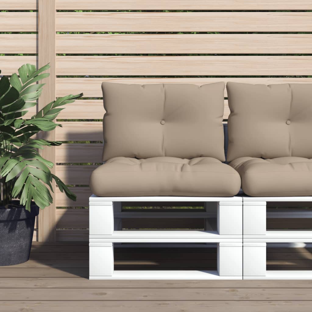 vidaXL Pallet Cushions 2 pcs Fabric Anthracite