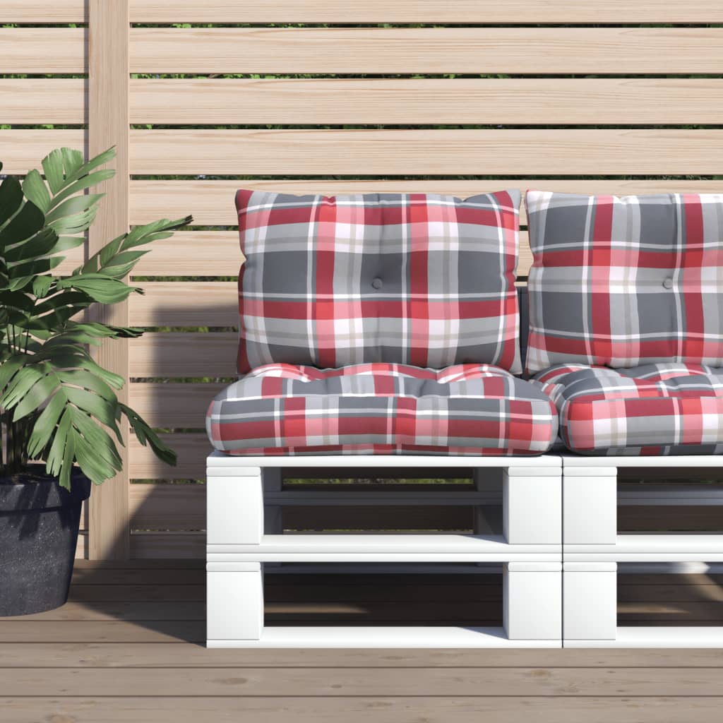 vidaXL Pallet Cushions 2 pcs Fabric Anthracite
