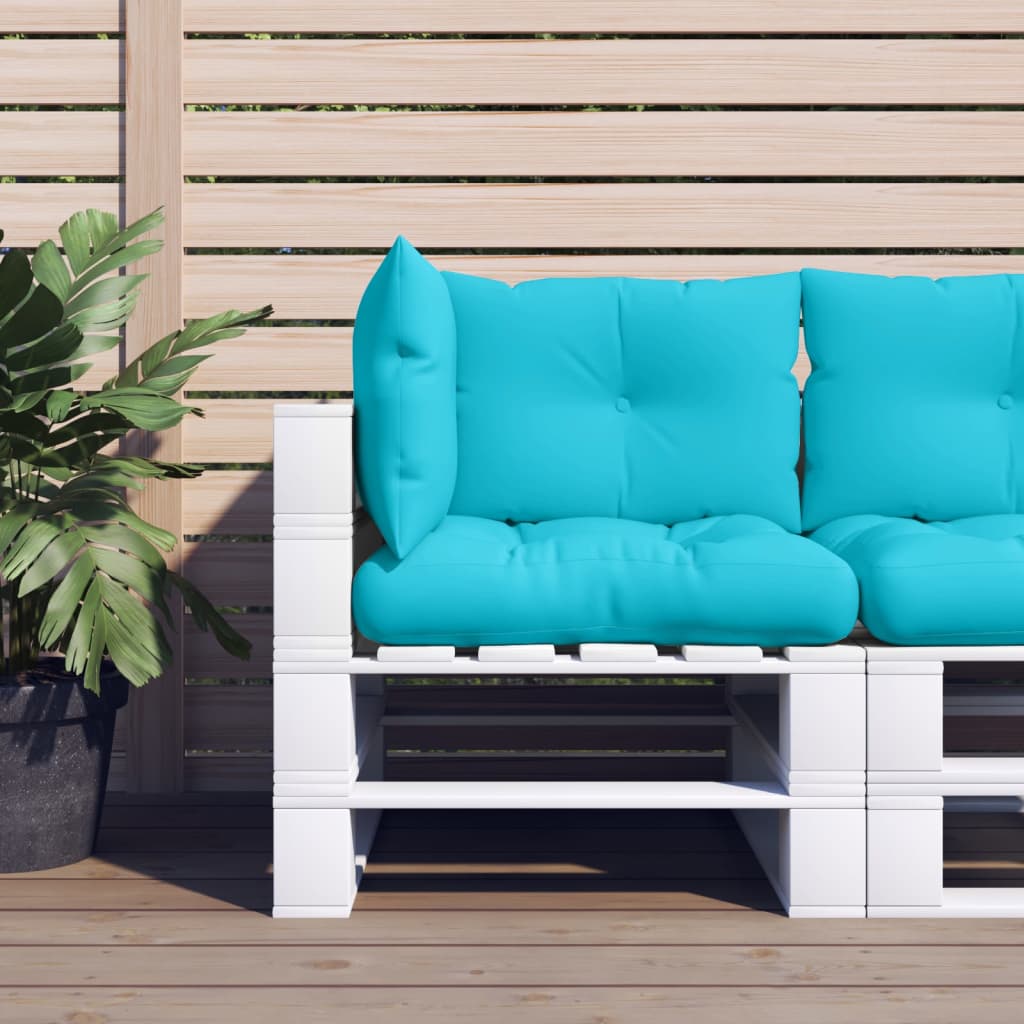 vidaXL Pallet Cushions 2 pcs Fabric Anthracite