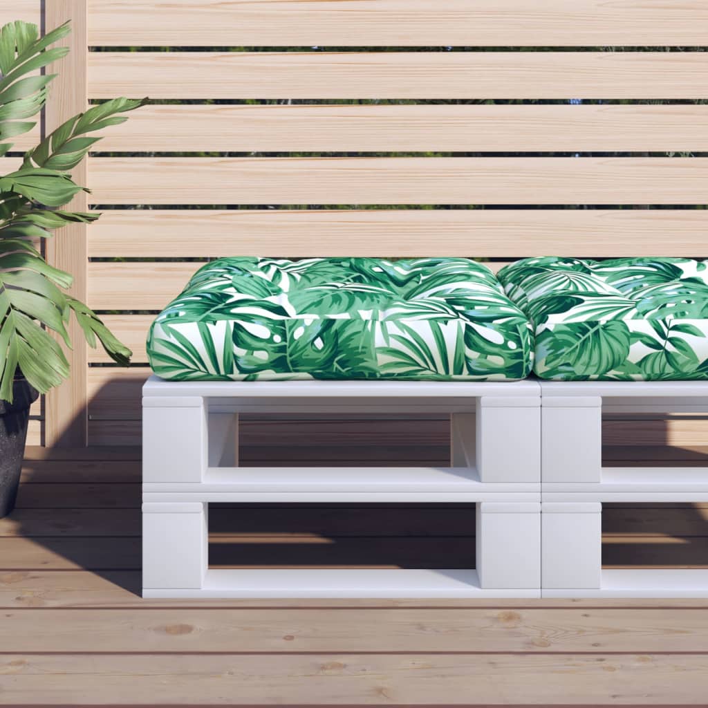 vidaXL Palletkussen 58x58x10 cm stof antracietkleurig