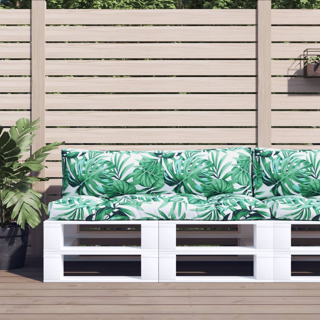 vidaXL Palletkussen 58x58x10 cm stof antracietkleurig
