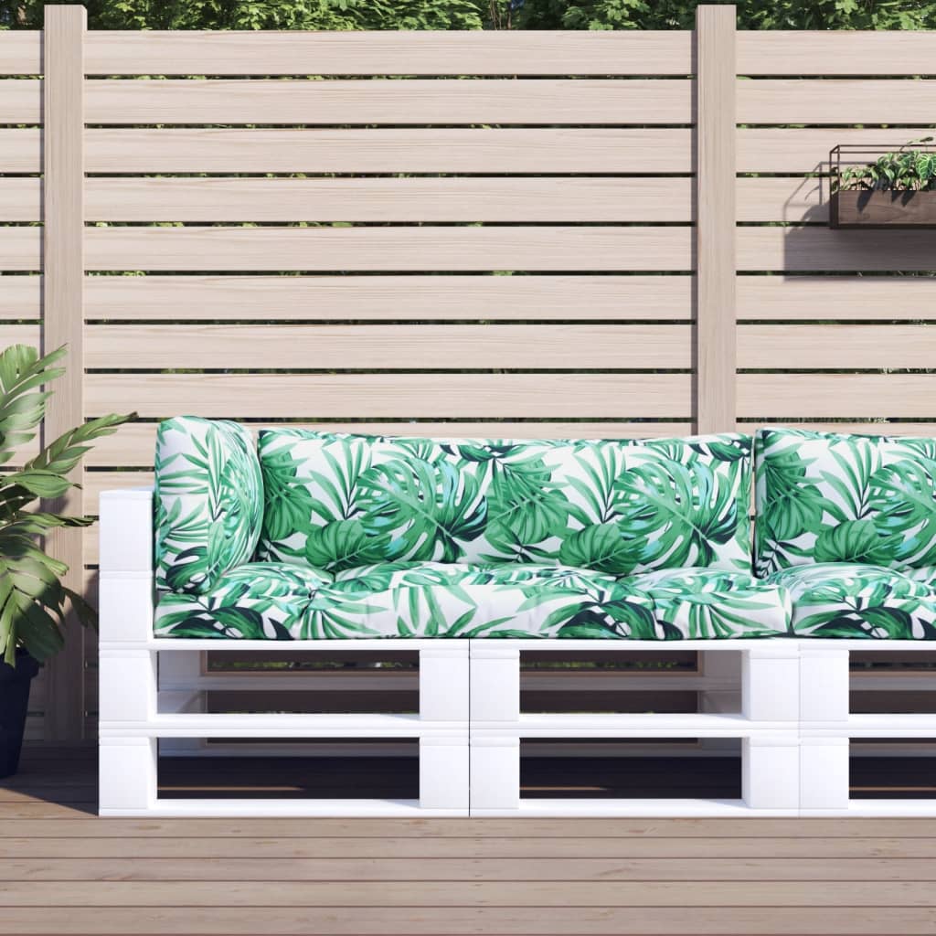 vidaXL Palletkussen 58x58x10 cm stof antracietkleurig