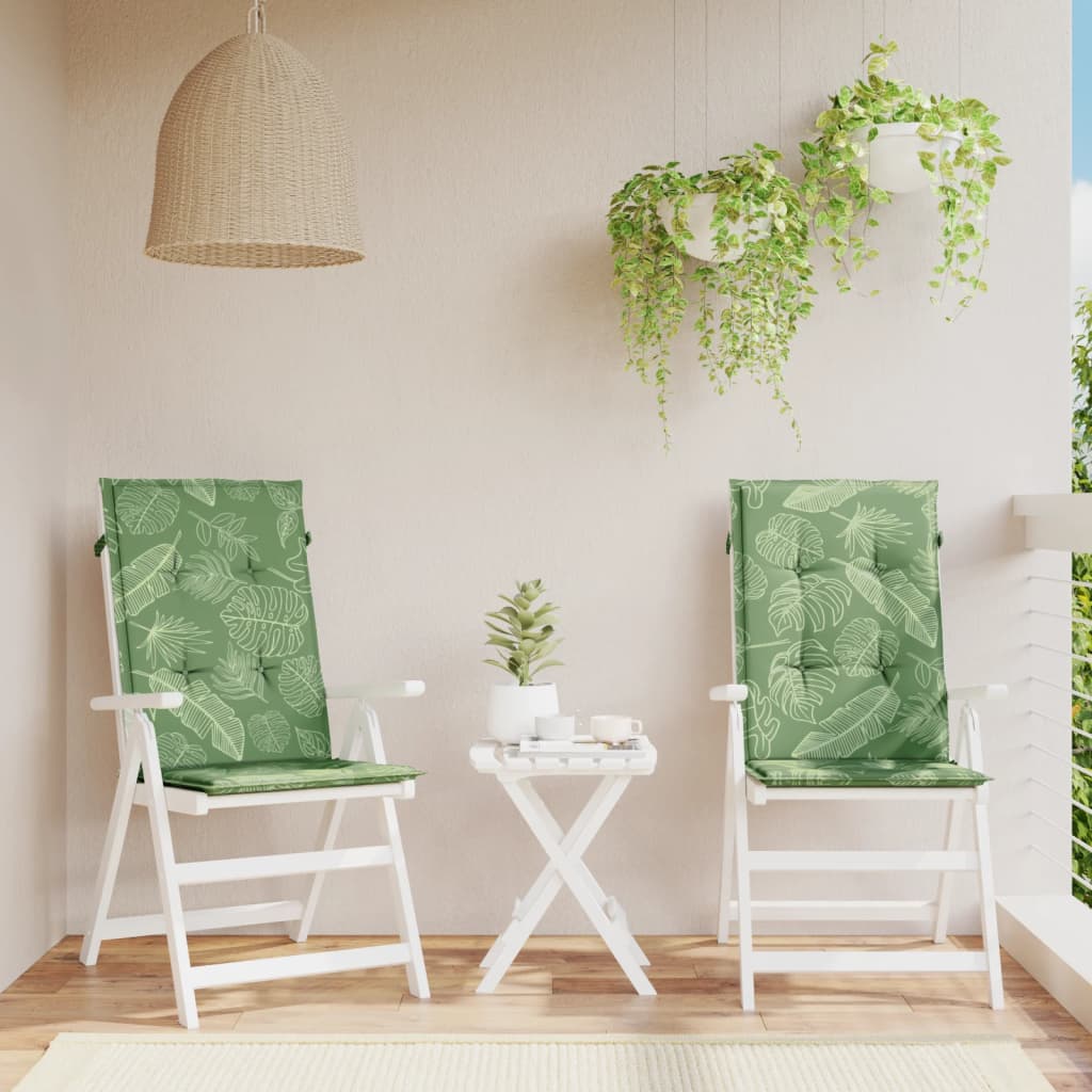 vidaXL Tuinstoelkussens 6 st hoge rug 120x50x3 cm stof antraciet