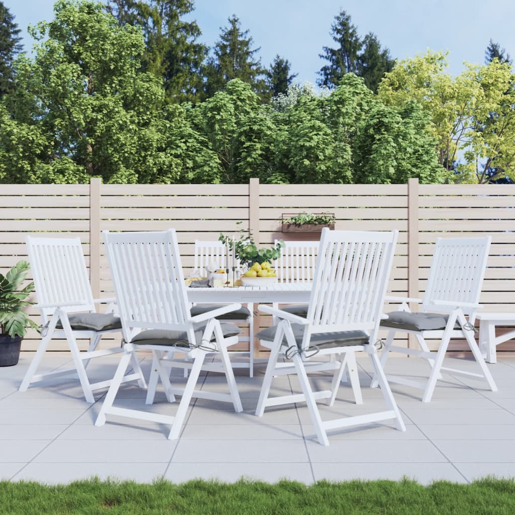 vidaXL Stoelkussens 2 st 40x40x7 cm oxford stof antracietkleurig