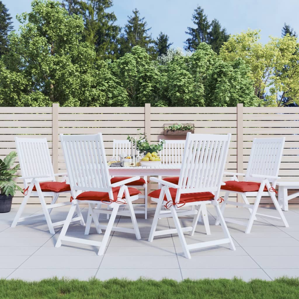 vidaXL Stoelkussens 2 st 40x40x7 cm oxford stof antracietkleurig