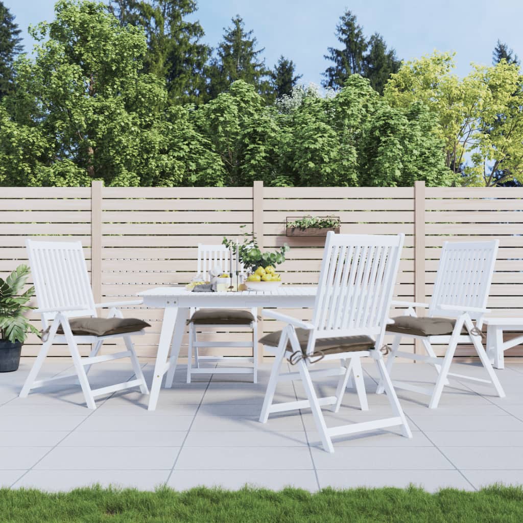 vidaXL Stoelkussens 2 st 40x40x7 cm oxford stof antracietkleurig